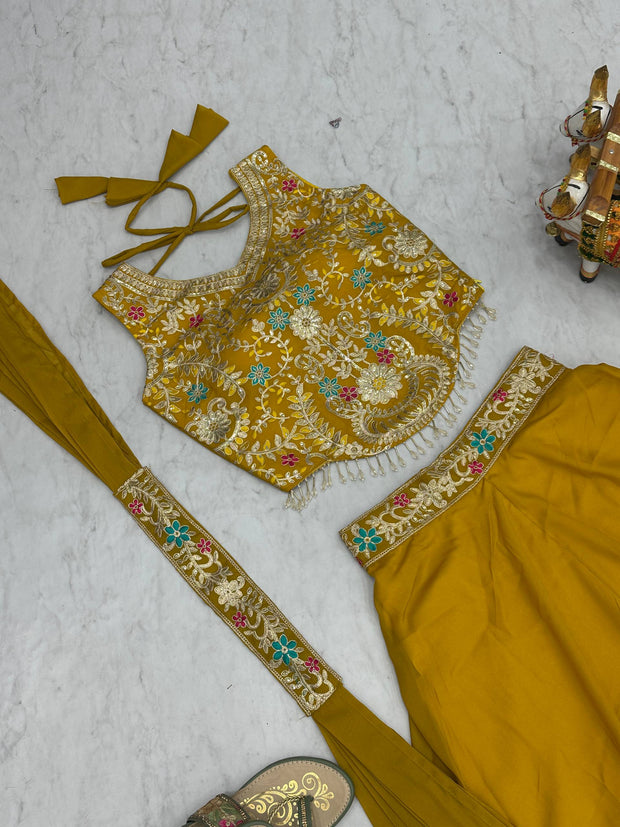 Designer blouse Plazzo & Dupatta pair