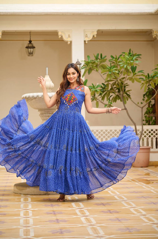 Launching Navratri Special Gamathi Work Gown