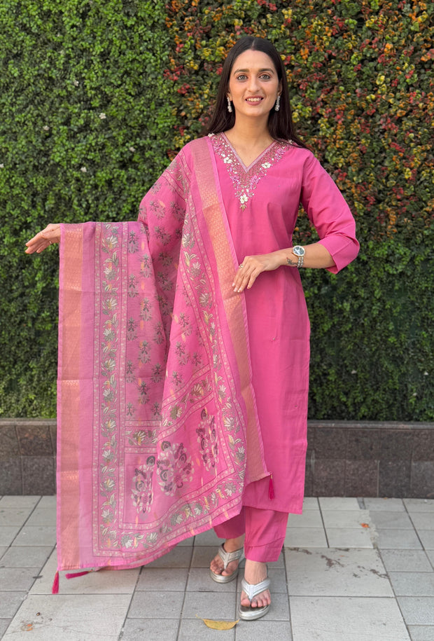 Premium Roman Silk suit