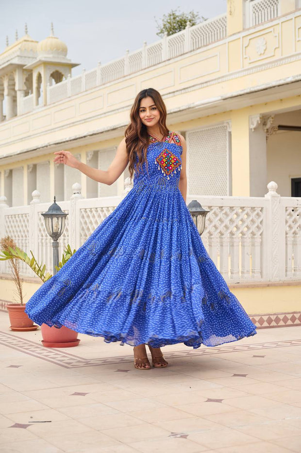 Launching Navratri Special Gamathi Work Gown