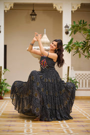 Launching Navratri Special Gamathi Work Gown