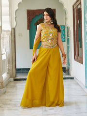 Designer blouse Plazzo & Dupatta pair