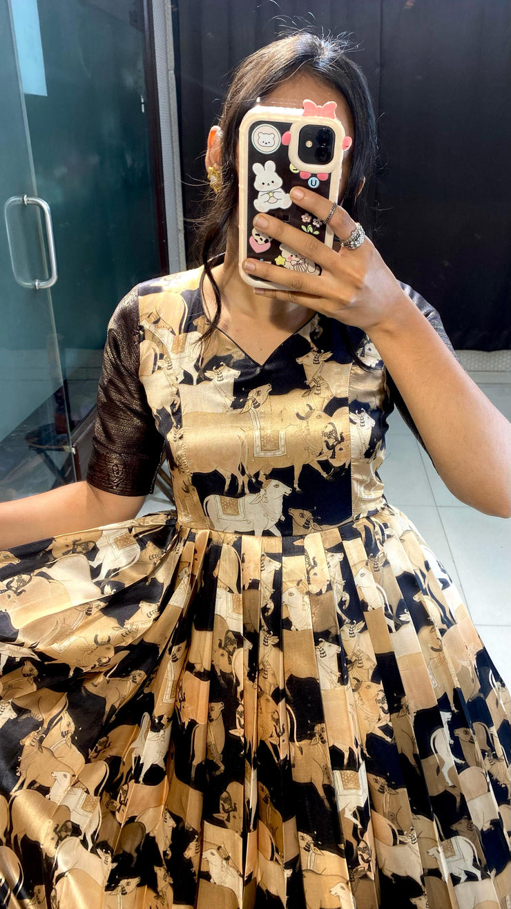 Presenting our exclusive kalamkari dress