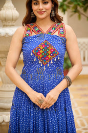 Launching Navratri Special Gamathi Work Gown