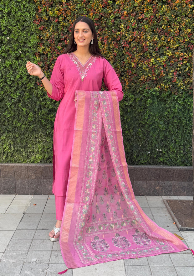 Premium Roman Silk suit