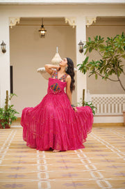Launching Navratri Special Gamathi Work Gown
