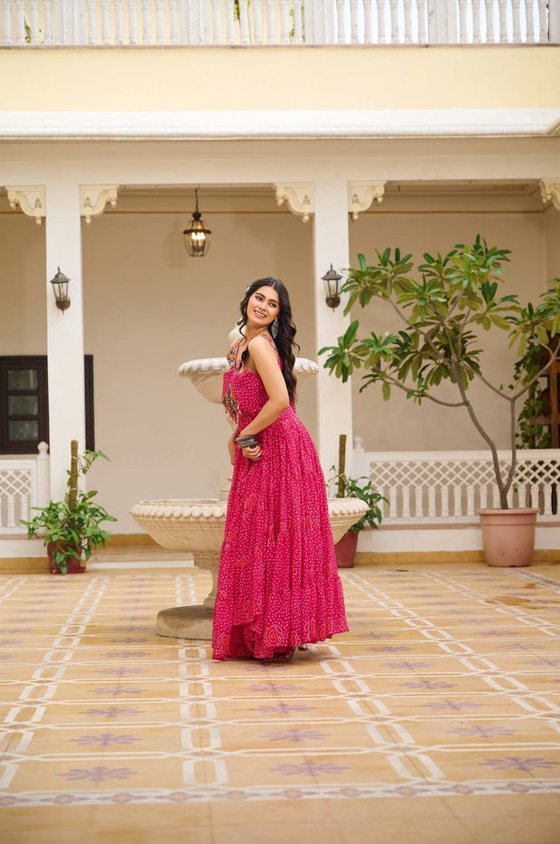 Launching Navratri Special Gamathi Work Gown