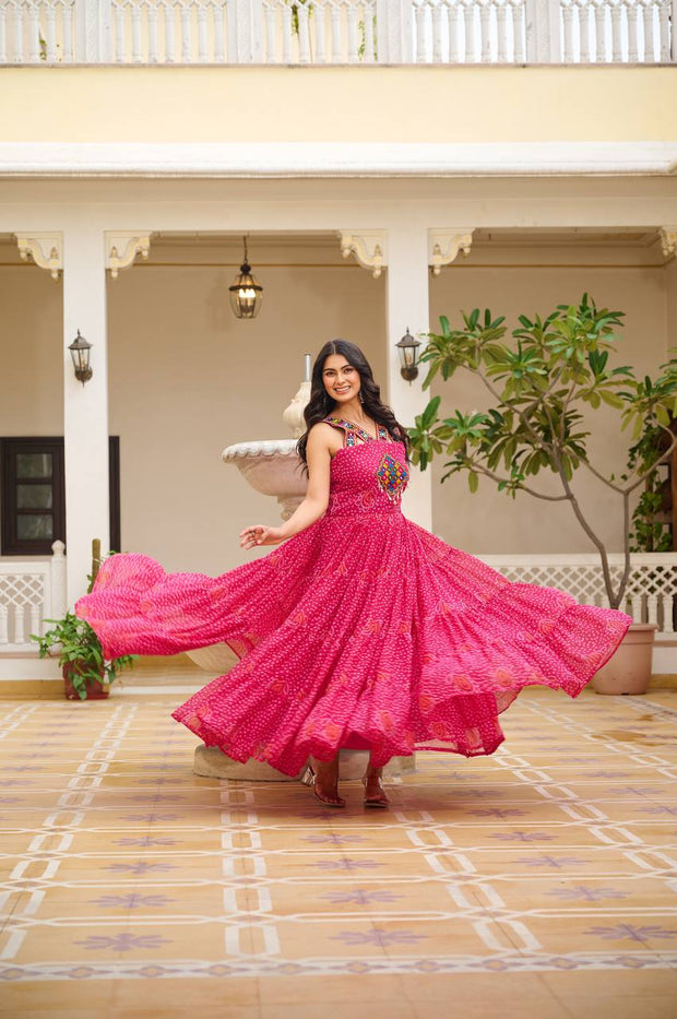Launching Navratri Special Gamathi Work Gown