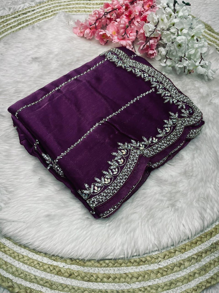 WINE New Party Wear Launching Designer saree