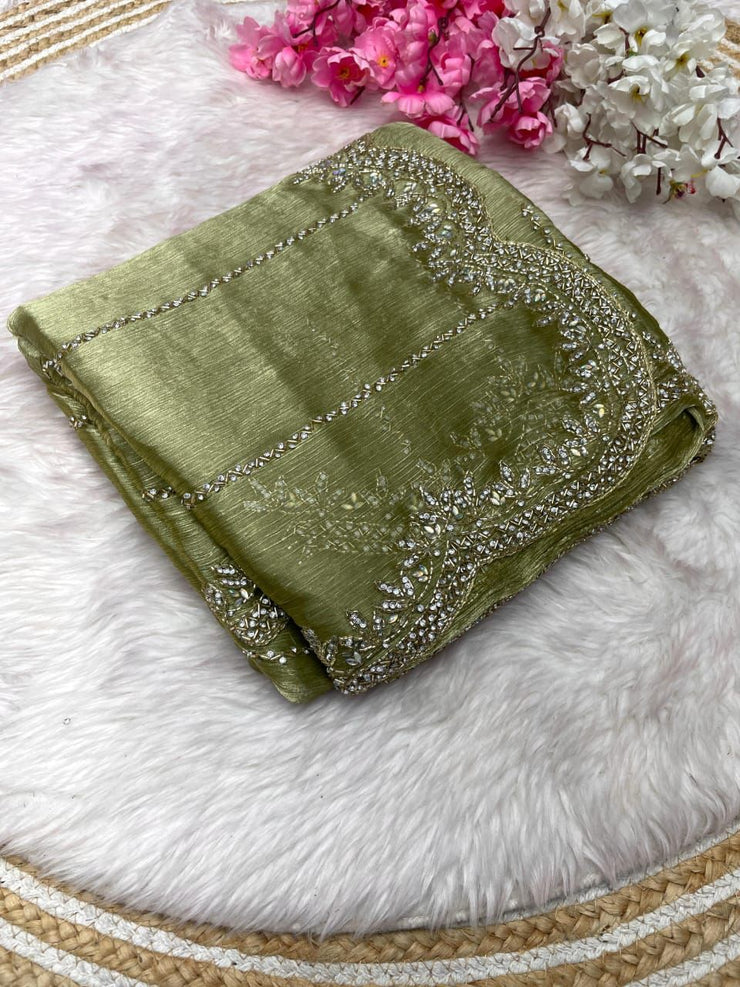 Pista New party Wear Launching Designer saree