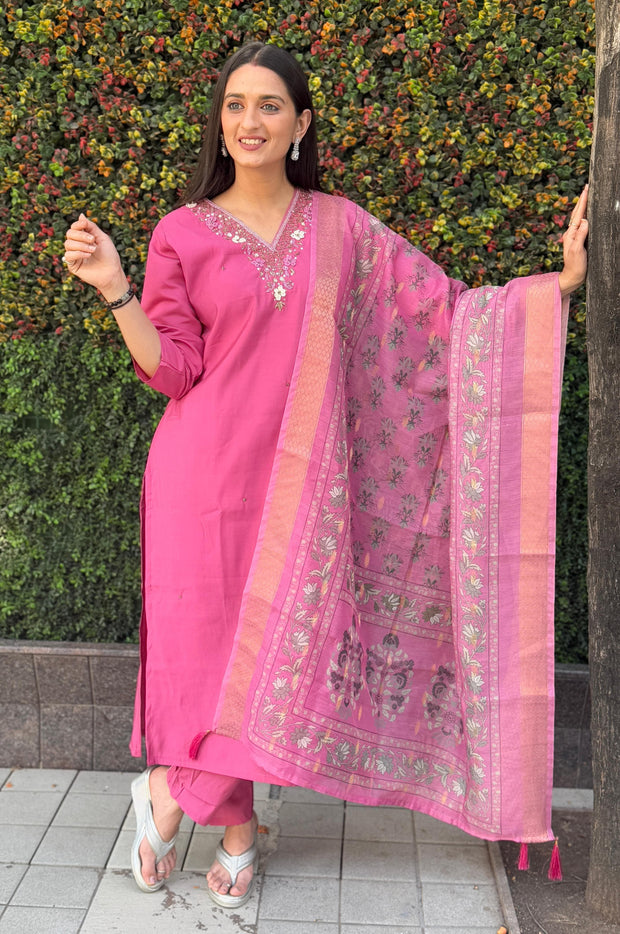 Premium Roman Silk suit