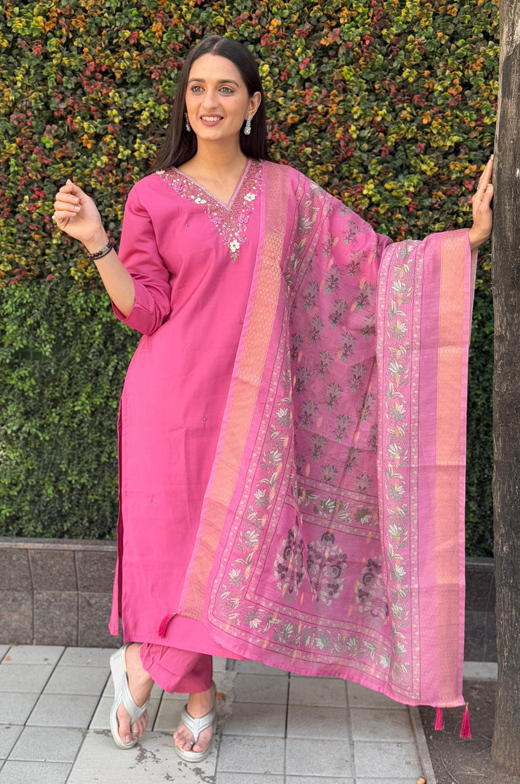 Premium Roman Silk suit
