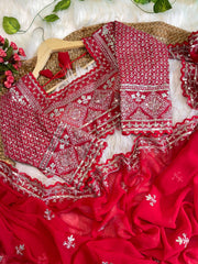 Pure soft fox georgette saree